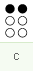 c : dots 1 4