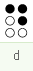 d : dots 1 4 5