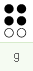 g : dots 1 2 4 5