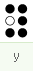 y : dots 1 3 4 5 6