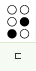 ㄷ: dots 3 5