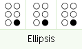 ellipsis: dots 6, 6, 6
