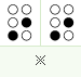 asterisk : dots 3 5, 3 5